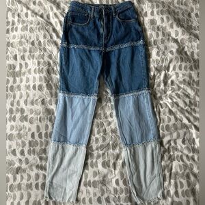 Patchwork Denim Jeans